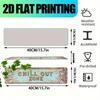 Customizable Rustic Aluminum Wall Plaque Leisure Area Sign Indoor Outdoor Cafe Garage Porch Decor 40x10cm