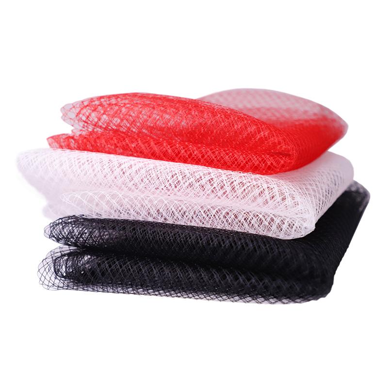 100x200cm Hard Mesh Yarn Fabric Transparent Hollow Out Mesh Veil Styling Designer Fabric DIY Headdress Hat Sewing Material
