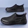 Foreign Trade Spring and Summer Mesh Men's Shoes Simple Black Casual Shoes Light and Transparent Leather Shoes