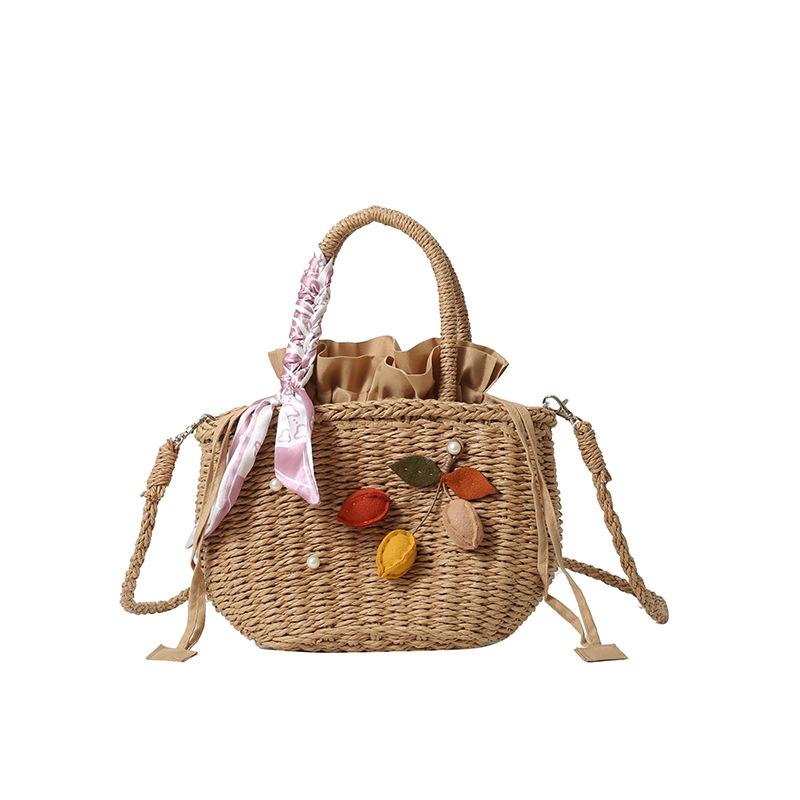 

Cute little fragrant style personalized woven silk scarf contrasting color women s handbag exquisite versatile shoulder messenger bag Type two хаки