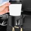 Car Seat Back Cup Holder with Double Hooks Adjustable Phone Holder for Water Cup Bag Umbrella Auto Storage Organizer X1D7