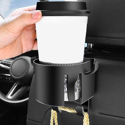 Multifunktionaler Autositzhaken-Organizer, Kopfstützenhaken mit Getränkehalter für Handtasche, Handy, Rücksitzpolsterung, Autozubehör N7Q0