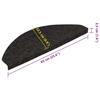 Maty Na Schody Samoprzylepne 20 Szt. Antracyt 65X22,5X3,5 Cm