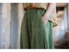 Ramie Distressed Cotton-Linen Women's Retro Lantern Pants