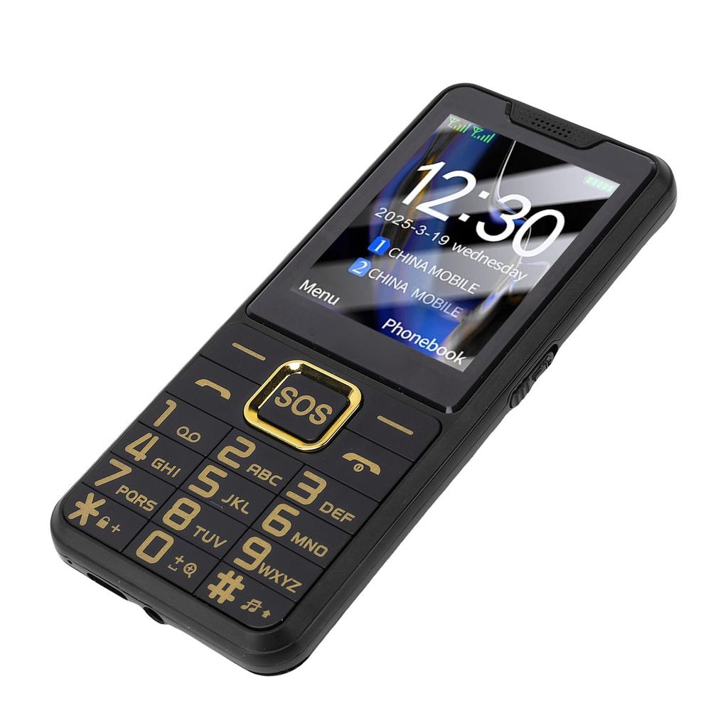 Large Buttons Cell Phone 4G LTE Unlocked with SOS Key 2500mAh Dual SIM MP3 Calling SMS Functions Internet