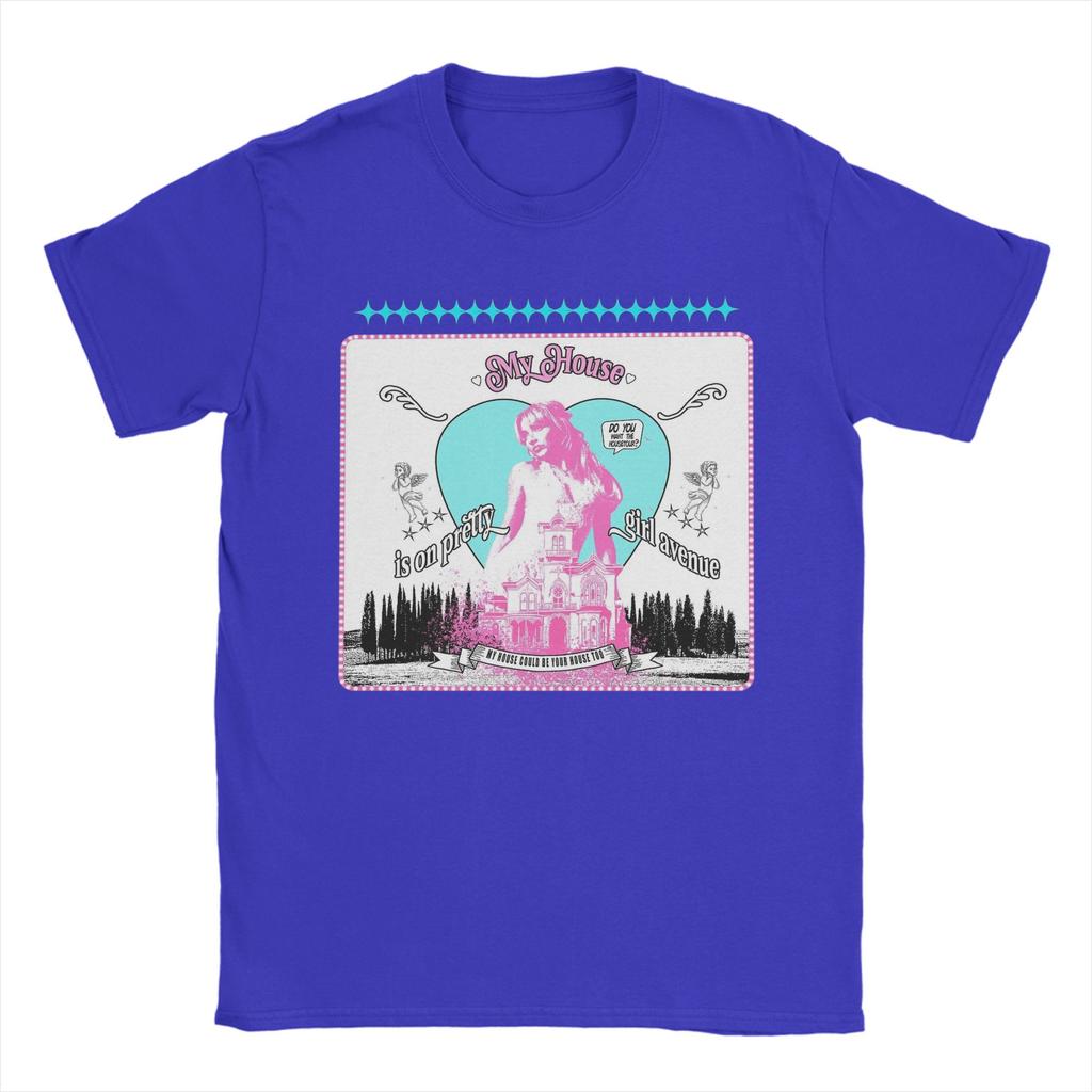 Pretty avenue House Tour Sabrina Carpenter T Shirts for Men 100% Cotton Vintage T-Shirts Crewneck  Tee Shirt Clothes 4XL 5XL