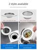 Stainless Steel Floor Drain Filter Net for Sewer and Bathroom To Prevent Hair Clogging, Kitchen Sink Residue Separator, Round Filter Net