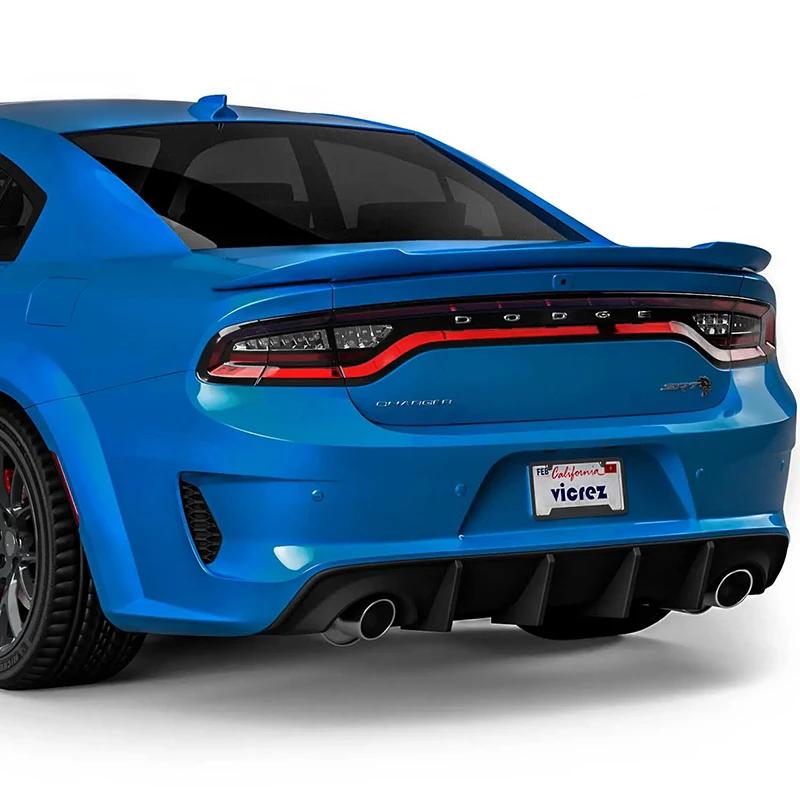 Dal 2015 al 2021 Per Dodge Charger SRT Lip Diffusore Spoiler Posteriore Splitter Inferiore Protezione Nero Lucido O Aspetto Fibra di Carbonio