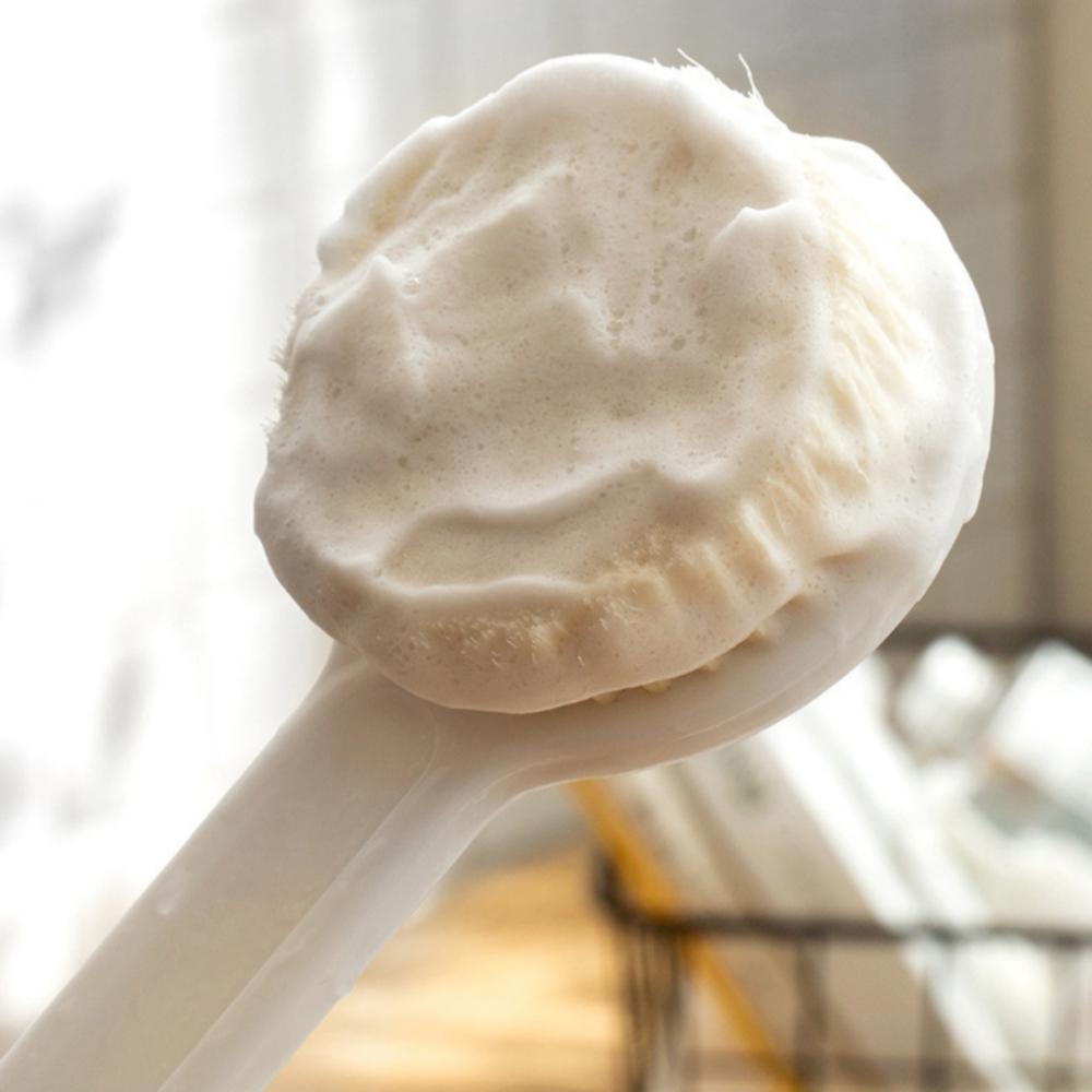 Soft Haired Long Handled Shower Brush Adult Body Rubbing Rich Foam Bath Ball Prsonal Care Cleaning Brush Bathroom Accessories
