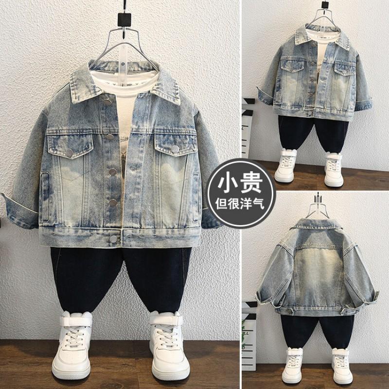Boys Denim Jacket Fall Kids Casual Outerwear Unisex Toddler Child Lightweight Jean Coat