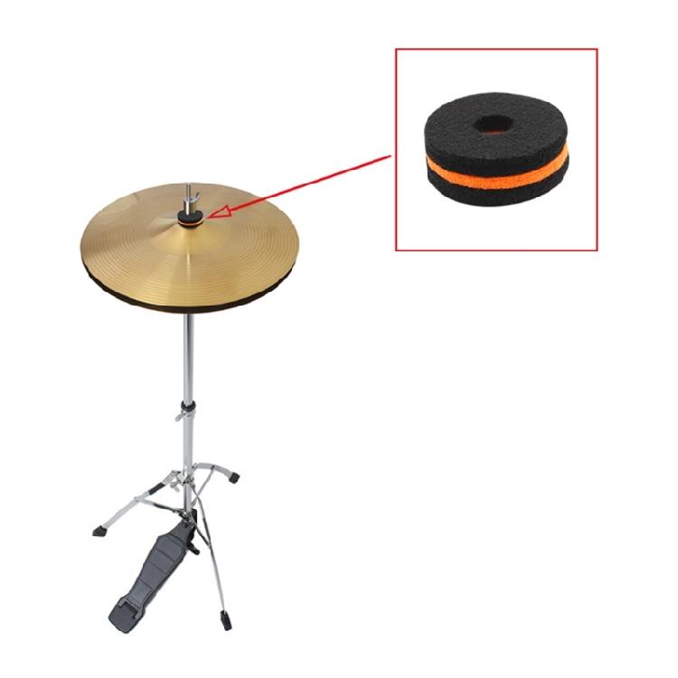 10 Stück Becken Filzpads Ersatz Filzpads Trommelscheiben Ständer Unterlegscheibe Pad
