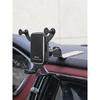 Stainless Steel Base Car Mount with Gravity-Linked Support for Dashboard Center Console, Adhesive Navigation Holder, Stable for Horizontal Screen