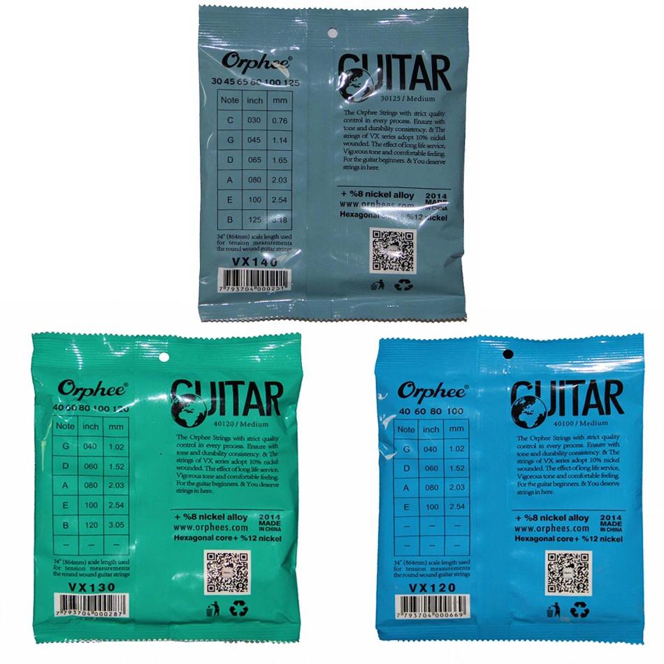 Orphee VX Bass Guitar Strings Carbon Steel Hexagonal Core Alloy Wound Electric Bass Guitarra Guitar String Accessories