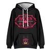 Mens Fleece Hooded Hazbin Hotel Printed Autumn Winter Streetwear Pullover Sweatshirt Fashion Hoodie Casual Hip Hop New Men Tracksuit Streetwear