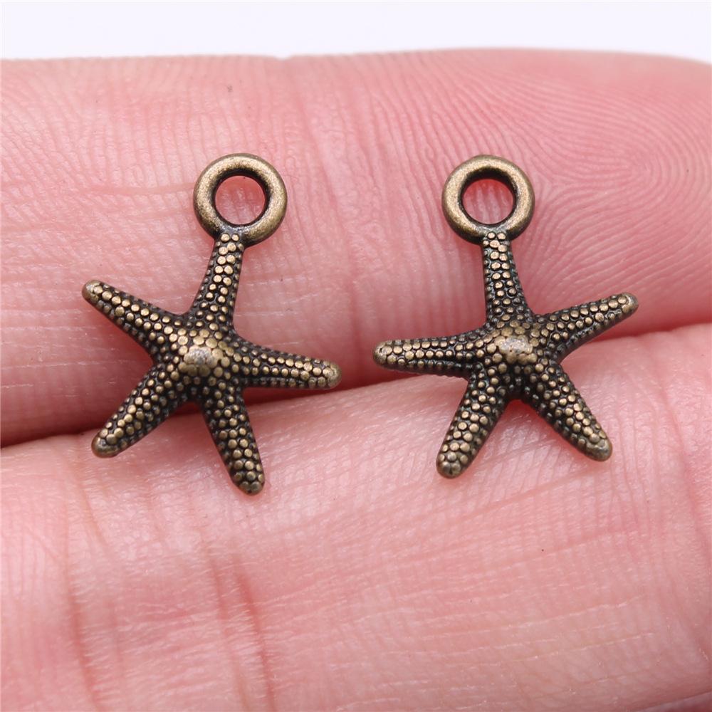 20pcs Conch Shell Starfish Connector Charms Pendants For Jewelry Making DIY Handmade Craft