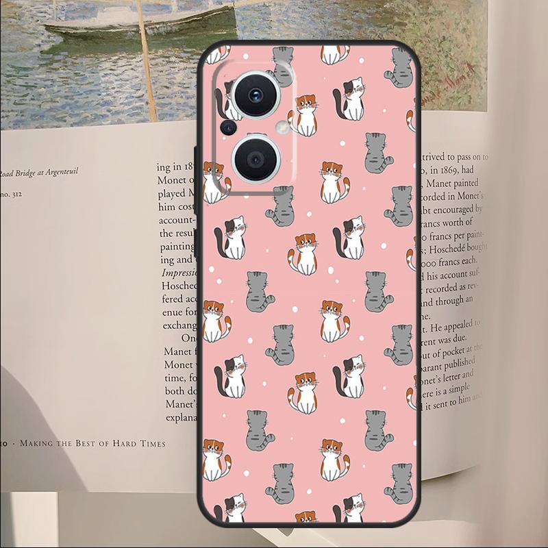 Funny Cat Collage Cover For OPPO Reno 12F 11F 13F 14F 10 11 12 13 14 Pro 8 Lite OPPO Find X9 X6 X5 X8 Pro Case