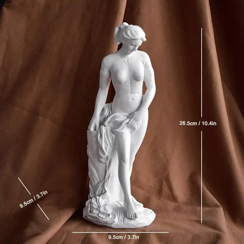 Nordic Venus De Milo Goddess Statue Decor Greek Mythology Goddess Home Art Room Sketch Resin Crafts Ornaments Handicraft Article