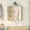 Vidaxl Badezimmerschrank, Sonoma-Eiche, 80 x 20,5 x 64 cm