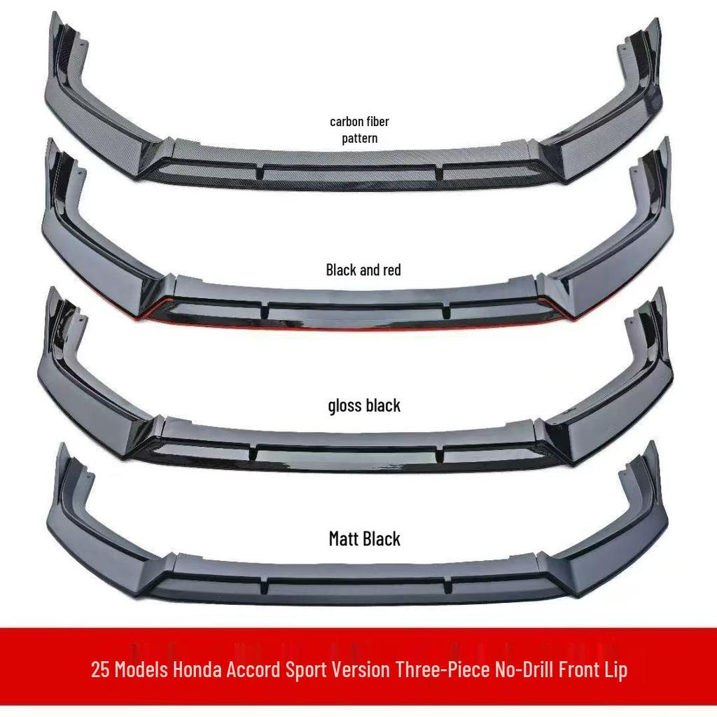 2025 Honda Accord 11.5 Sport Drill-Free Three-Section Front Splitter
