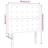 VidaXL Tête de Lit à LED Meuble de Chambre à Coucher Accessoire de Lit Simple Tête de Cadre de Lit Intérieur Crème 3122837