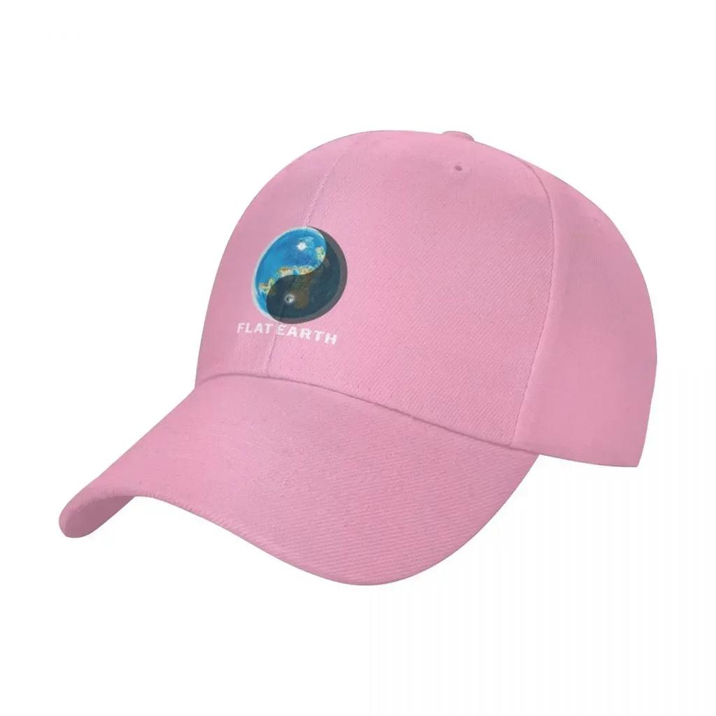 Flat Earth Yin and Yang Baseball Cap Rugby sun hat Snap Back Hat Mens Caps Womens