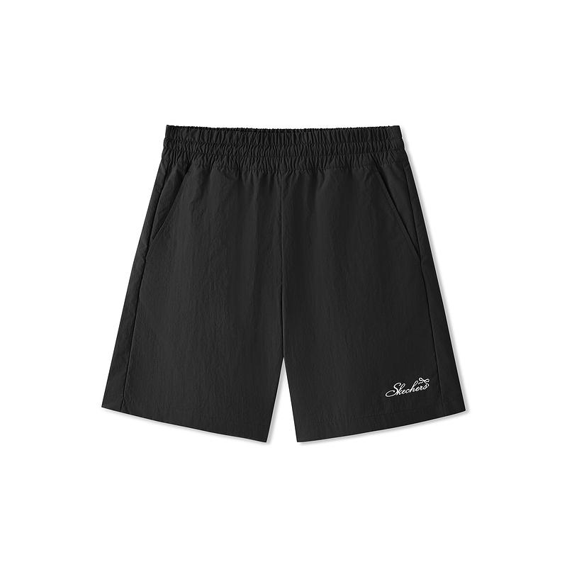 Skechers Comfortable Soft Skin-Friendly Solid Color Casual Shorts Women shorts L126W034-0018 S