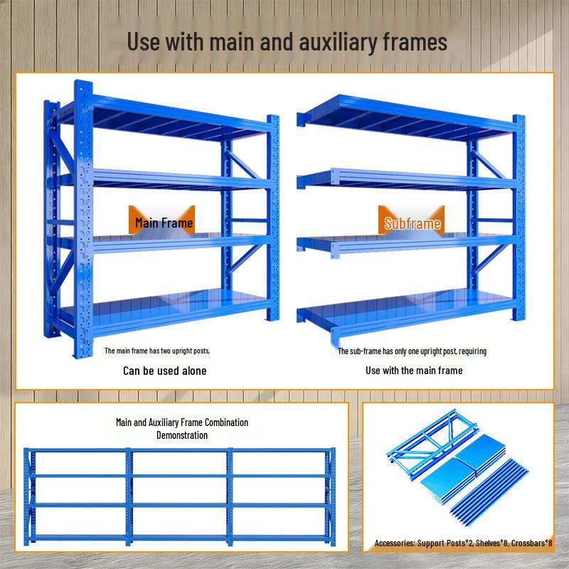 Heavy-duty Multi-layer Iron Storage Rack for Hardware and Goods