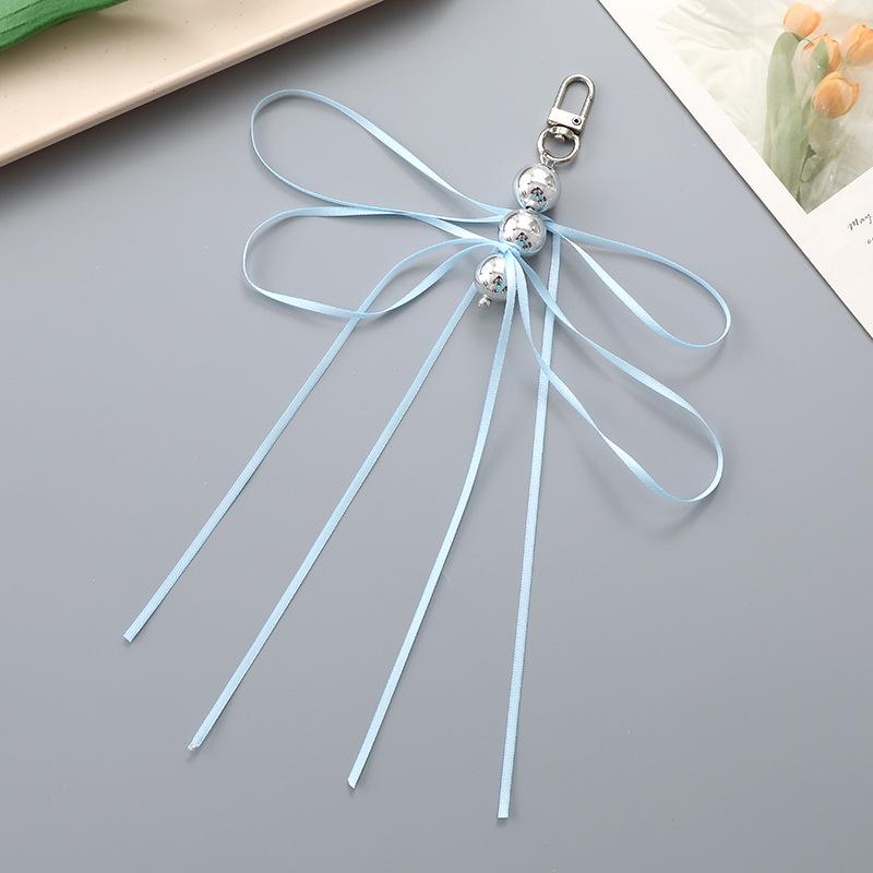 Creative Pearl Bow Pendant Keychain: Exquisite Gift Accessory for Bag or Phone Case