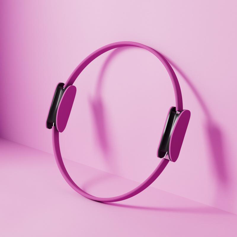 

Pilates Yoga Resistance Ring for Thigh and Leg Fitness 38x38x3cm рожевий червоний колір