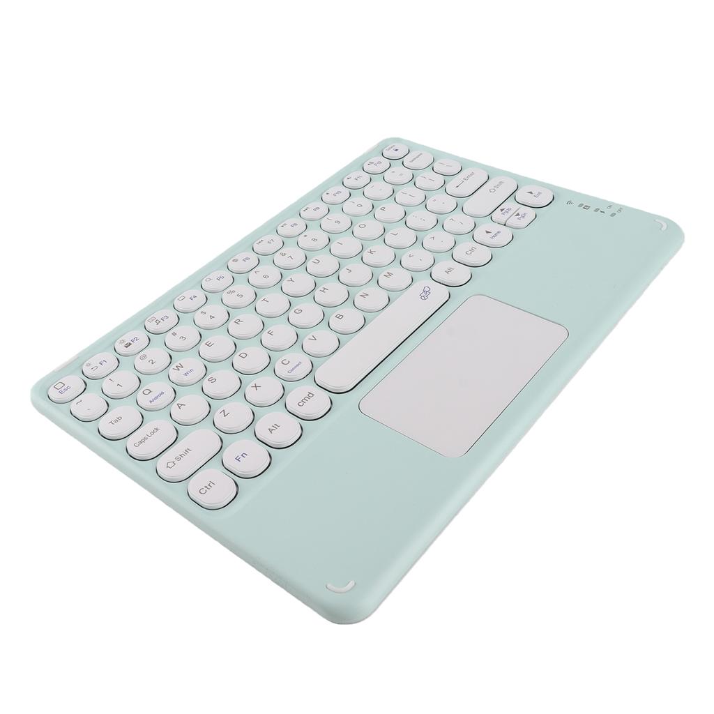 Touch Wireless Keyboard Round Keycaps Ergonomic Design Ultra Thin Smart Touch Wireless Keyboard for Tablets Laptops