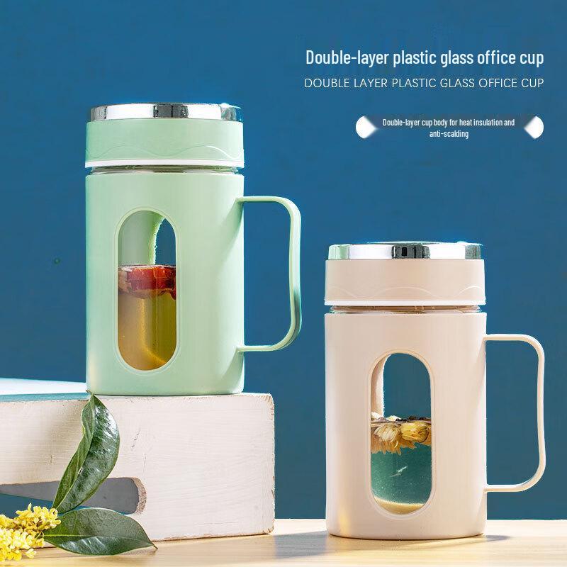 Hitzebeständige Glas-Teetasse fürs Büro