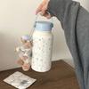 900ml Insulated Water Bottle Puppy Thermal Car Cup Cute Vacuum Cup