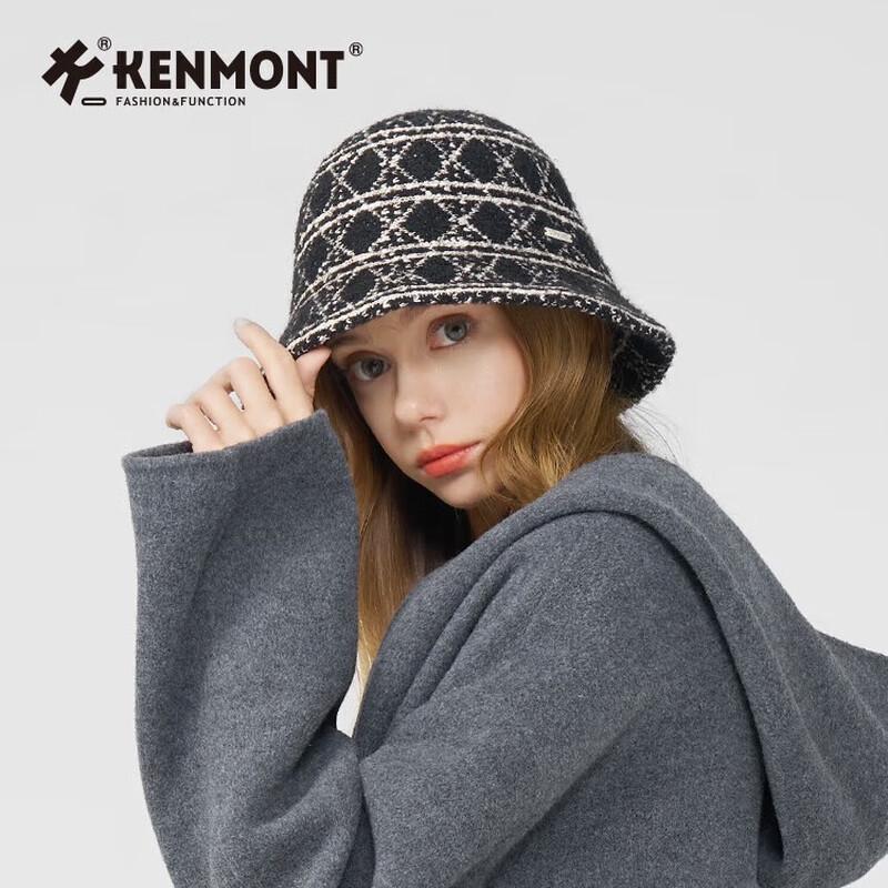 Женская короткополая фетровая шляпа-ведро Kenmont One Size