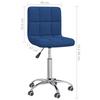 Office Chair Swivel Blue Fabric
