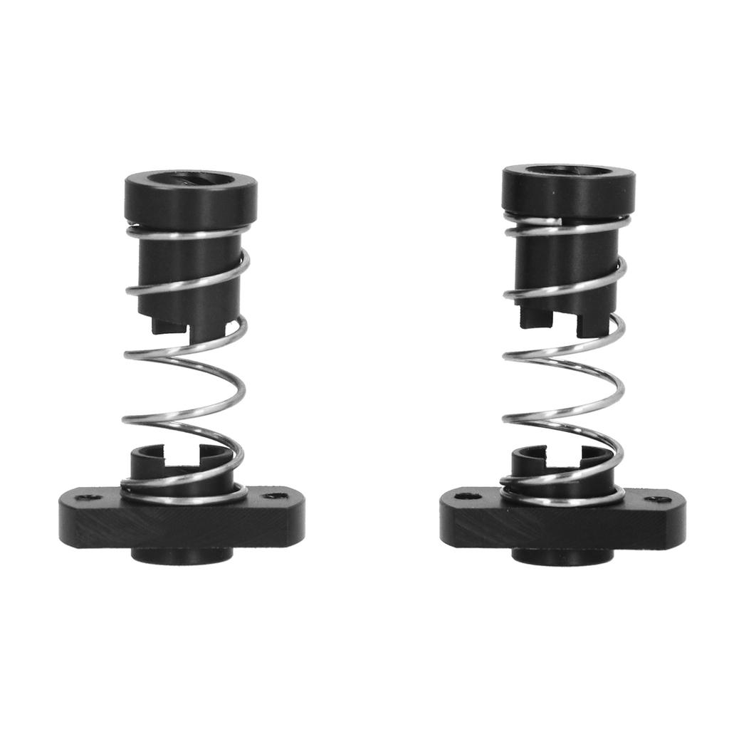 2 Set Antibacklash Spring Nut Eliminate Gap POM for 3D Printer T8 Threaded Rod 8mm  Black