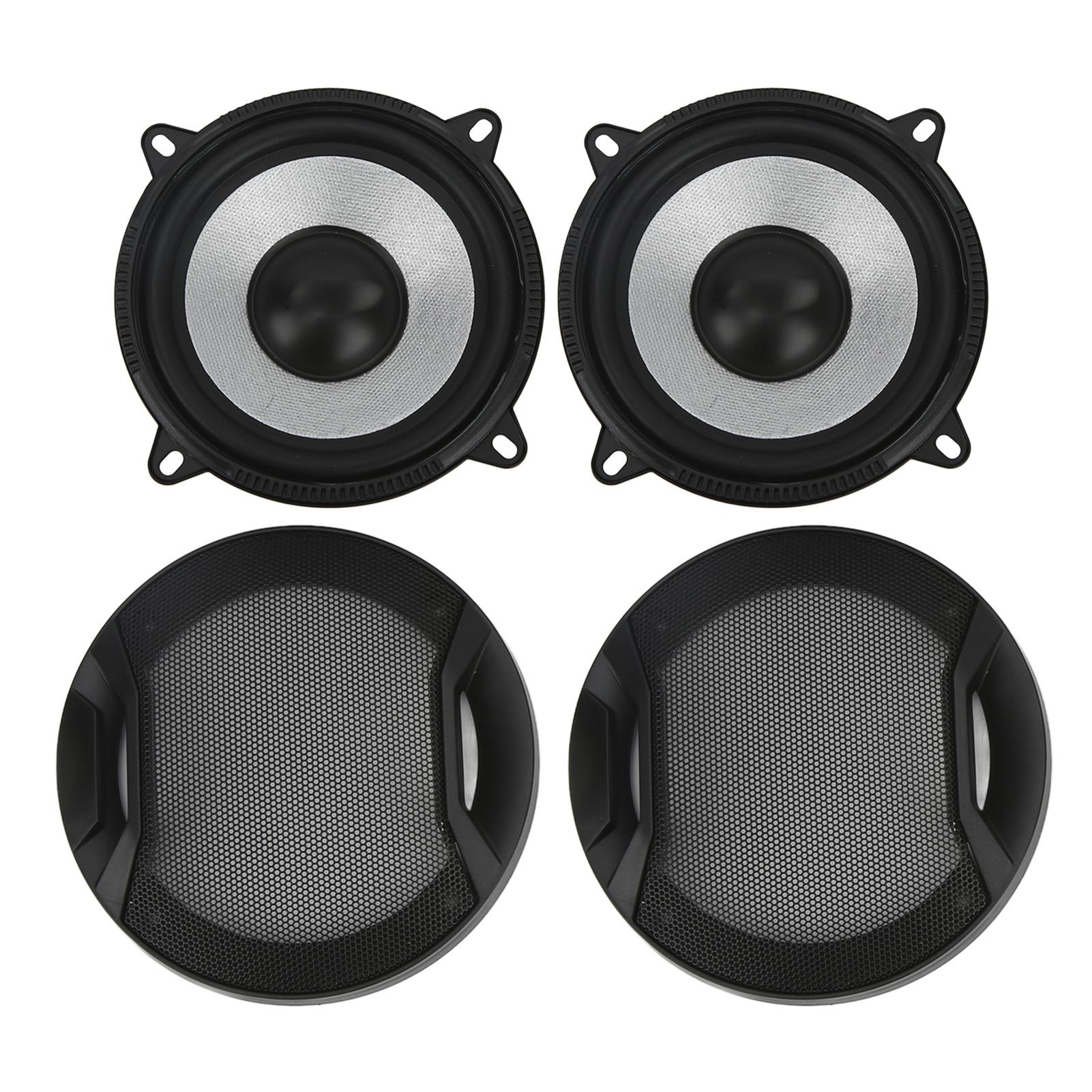 

2PCS Car Audio Tweeter Loudspeaker 89dB Louder Sound Black 4 Ohms for Sound System