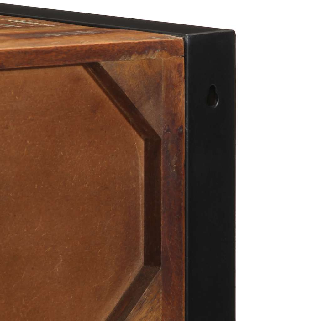 Nightstand Multicolored 40 X 35 X 40 Cm Solid Reclaimed Wood
