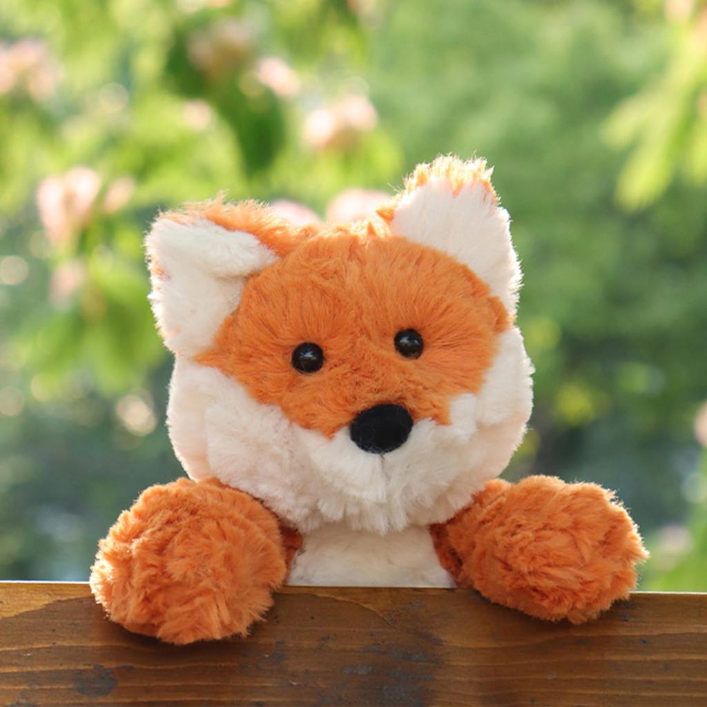 Apricot Lamb Flower Fox Plush Soft and Fluffy Flower Fox Suitable for Boys and Girls Toy, Cute, 20cm,