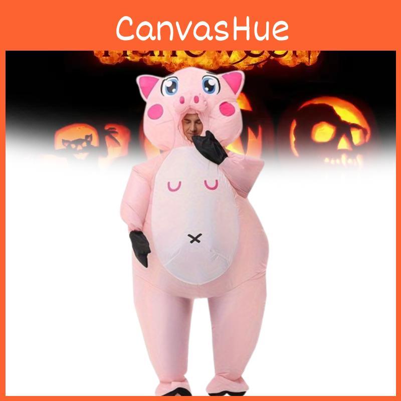 Adult Pig Cosplay Inflatable Costume For Halloween Parties Performances Stage