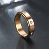 1Pc Titanium Steel Fashionable, Versatile and Simple Ring, A Trendy Ring Suitable for Men and Women