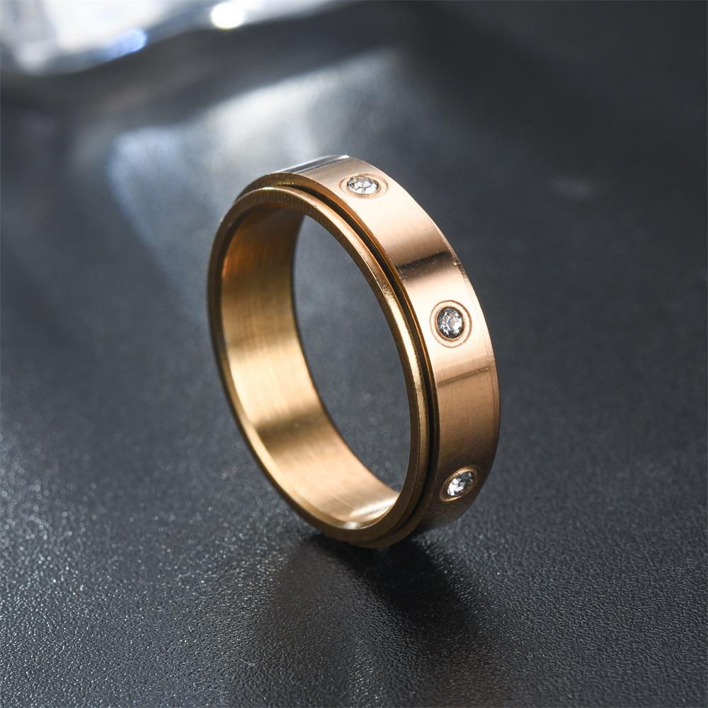 1Pc Titanium Steel Fashionable, Versatile and Simple Ring, A Trendy Ring Suitable for Men and Women