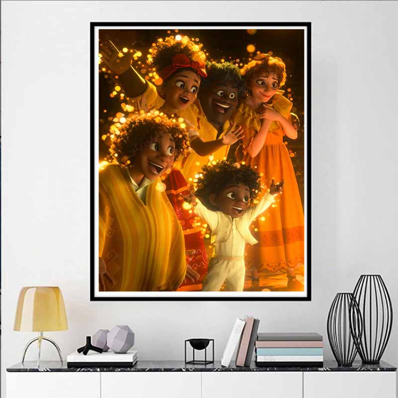 Disney Diamond Painting 5D Full House Family Portrait Cartoon Movie Cross Stitch Embroidery Handmade Gift Home Decoration