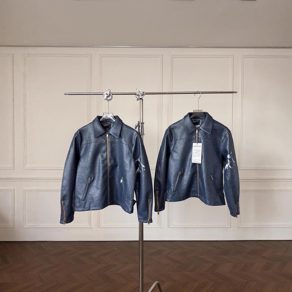 2025 Autumn/Winter Unisex E@RD Melancholy Rich Bull Cracked Jacket Coat