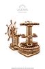 Ugears Wooden DIY Building Toy for Imagination and 70074 Wheel-Organizer, Blocks, Puzzle, Creativity,