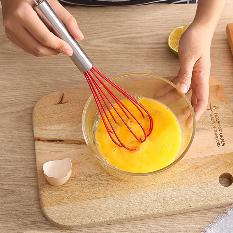 Hot 8/10/12 Inch Stainless Steel Egg Stirring Balloon Whisk Manual Egg Beater Mixer Kitchen Baking Utensil Cream Butter Whisk