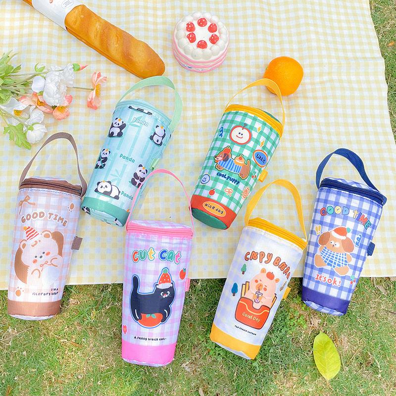 Portable Insulated Water Cup Cover For Summer Coffee Ice Cup Protection Bag Large-Capacity Universal Water Bottle Storage Bag