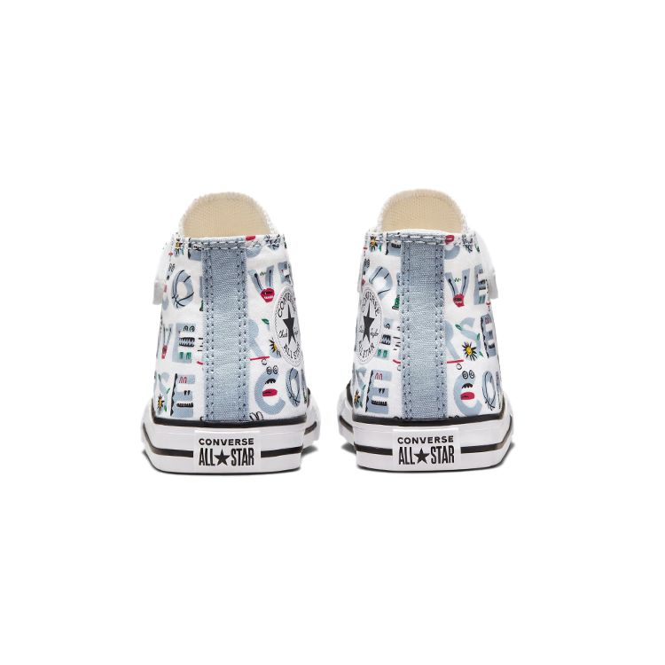Converse Chuck Taylor All Star Toddler High Top Shoes White Light Blue 772771C