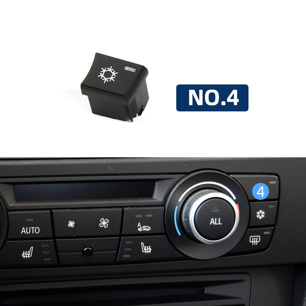For BMW 1 3 X1 X3 Series E87 E84 E90 E91 E92 E93 F25 Car Dashboard Air Conditioning Ventilation Control AC Button 64119344143