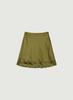 THEBARNNET Glow Satin Midi Skirt_Olive