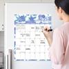 Magnetic Wall Calendar Floral Design 2026 Monthly Overview Planner Thick Paper Ample Writing Space